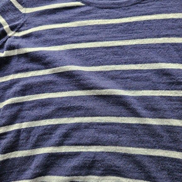 Torrid Blue Stripe 2fer Shark Bite Top - Picture 2 of 3